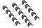 Sourcing Map 22pcs 12mm (1/2) Rubber Pipe Strap, Black 304 Stainless Steel Hose Clamp, U Shape Metal Clamp, Tube Holder for Tube Pipe Wire