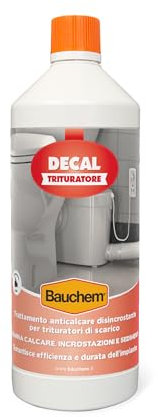 Bauchem Decal Trituratore Trattamento Anticalcare Disincrostante per Trituratori di Scarico 1 Lt