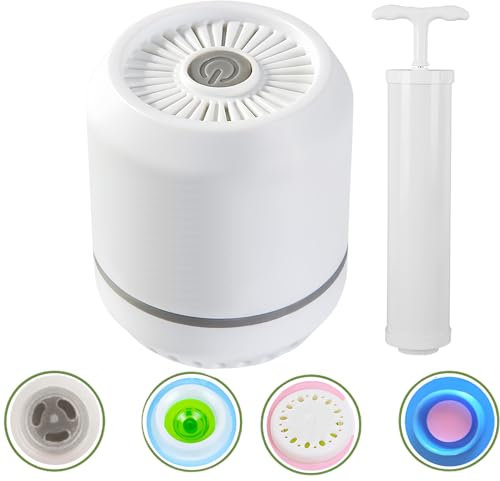 Vegena Pompe À Air Électrique, 220V Pompe Électrique, 55 W Gonfleur Electrique, Gonfleur Matelas Gonflable Pompe À Vide Portable Pompe À Pagaies Pour Vêtements, Couvertures, Oreillers, Couettes