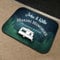 Artylicious Personalised Caravan Door Mat - Making memories, Blue custom mobile small home Indoor mat 44cm x 32cm flexible neoprene rubber- camping accessories (Blue)