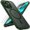 TOCOL Magnetic for iPhone 13 Pro Max Case 6.7-Inch, Fit for MagSafe, Upgraded [Full Camera Protection], [14FT Military Grade Drop Tested] Slim Translucent Matte Back Phone Cover (Alpine Green)