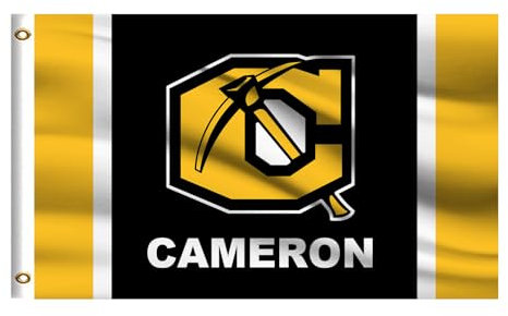 Bandiera universitaria Cameron Outside 3x5 compatibile con Aggies, striscione universitario su entrambi i lati