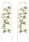RELAX4LIFE Lot de 2/4 Treillis Plante Grimpante Exterieur, Treillis Jardin 180 CM en Métal, Support pour Plantes Grimpantes, Motif Oiseaux et Fleurs, pour Vigne Lierre Rose (Blanc | 2Pcs, 180 CM)