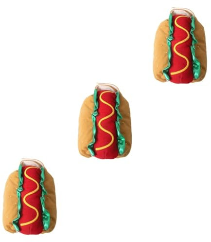 INOOMP 3stücke Funny Hot Dog Kostüm Für Haustiere Xs Für Halloween Und Weihnachten Lustige Verkleidung Für Hunde Und Katzen Bequem Und Einfach Anzuziehen