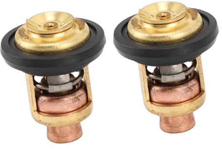 2 Uds Termostato de Motor 6E5 12411 30 00 Termostato de Motor Fueraborda Resistente Al Calor Confiable Motor Fueraborda