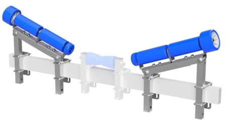 SUPROD 1 Paar Zentrierhilfe Zentriervorrichtung Sliphilfe Bootstrailer Auffahrhilfe Polyurethan ZENRO-530-TPU, 530 mm, blau
