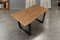 SAM Esstisch Josy | 140 x 80 cm | Holz Wildeiche-Optik | U-Gestell Metall schwarz | 40 mm Tischplatte mit Baumkante | Tisch für Esszimmer & Küche