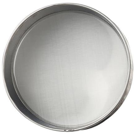 MagiDeal Ceramic Glaze Sieve Filter Multifunctional Round 100 Mesh 304 Stainless Steel Fine Mesh Sieve Strainer for Pigment Mud Slurry, 20cm