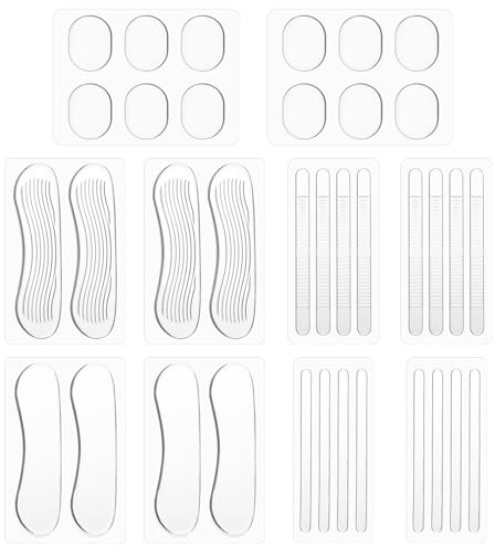 36 Stück Fersenpolster Antirutsch Fußpflaster Set High-Heel-Kisseneinlagen Slingbacks Geleinlagen Schuheinlagen Gelkissen für Damen und Herren Riemenabsätze Sport-Sneaker Absätzschuhe Sport-Sneaker