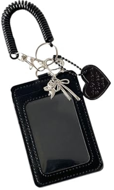Kpop Photocard Holder,Fotokartenhalter,ID Badge Card Holder mit Spirale Handgelenk für Idol Album Karten Bank Foto Studentenbus Kartenanhänger Schlüsselanhänger