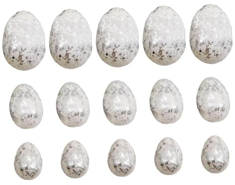 Amagogo 15 Piezas de Adornos de Huevos de Pascua, versátiles y Decorativos, para cestas de Pascua, para Pared, Chimenea, jardín, Festival, hogar.