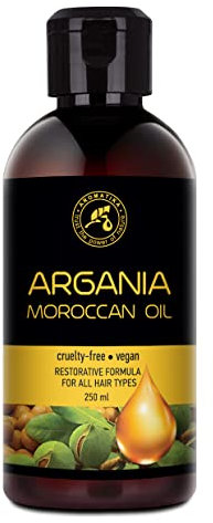 Arganöl 250 ml - Pure & Natural - Argania Spinosa Kernöl - Marokko - Arganöl für Haare - Haarpflege - Feuchtigkeit und Glanz des Haares - Kopfhautpflege - Argan Öl