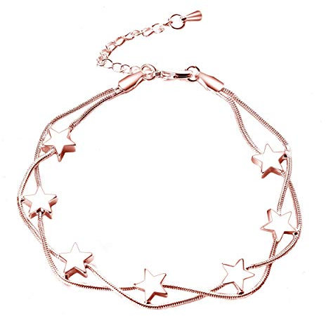 Philip Jones Rose Gold Plated Star Bracelet