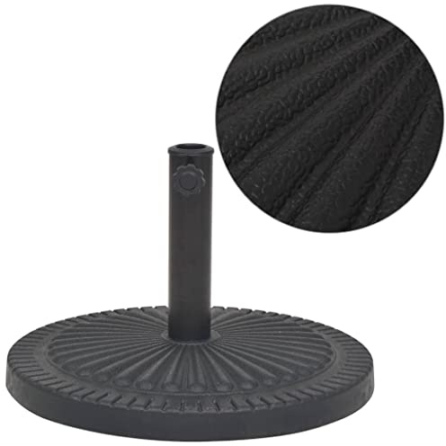 vidaXL Parasol Base Resin Round Black 14 kg