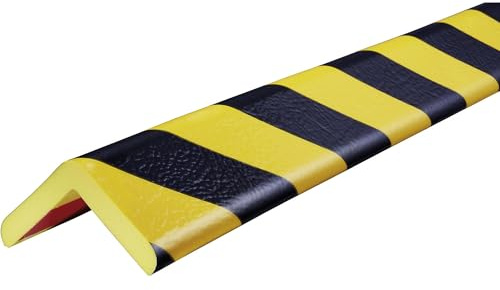 SHG | Eckenschutz | 1000 x 60 x 60 mm | Metall | Schwarz/Gelb | Typ H+, 1-m-Stück, schwarz / gelb