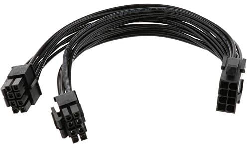 Gintai 8-polige Buchse auf Dual-Buchse (4 + 4) männlich 18 AWG CPU-Splitterkabel