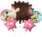 DIWULI Igel Ballon-Set - Kinder Geburtstag Zoo Wald-Freunde