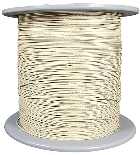 20 Meter Schnur für Plissee 0,8 mm creme-beige Jalousieschnur Plisseeschnur Zugschnur für Plissee Raffrollo Jalousie Spannschnur Ersatzschnur