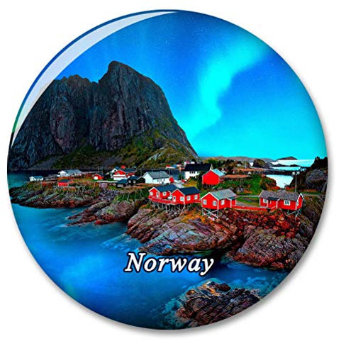 Norwegen Lofoten Hamnoy Kühlschrank Magnete Dekorative Magnet Flaschenöffner Tourist City Travel Souvenir Collection Geschenk Starker Kühlschrank Aufkleber