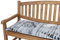Kettler Polen KETTtex 0778 Auflage Gartenbank Florence 110 cm grau Schrift Stempel 110x50x6 cm Sitzpolster