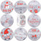 500 Stück 4cm Weihnachtsaufkleber Rund Geschenkaufkleber Frohe Weihnachten Etiketten Selbstklebend Rollen Stickers für Weihnachten Party Dekoration Geschenkverpackungen Umschlag usw.