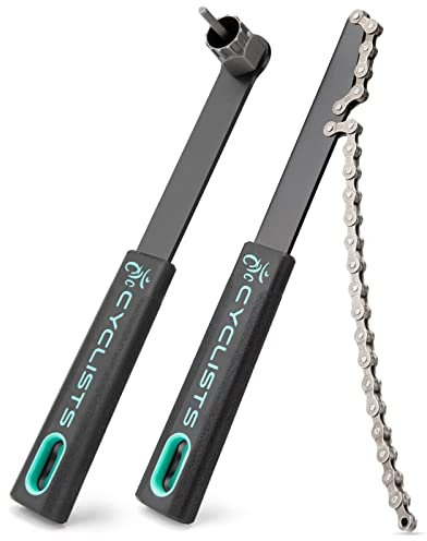 cyclists Cassette Removal Tool Sets - Chain Whip & Lock Ring Tool for Shimano HG Cassette/Freewheel Install Removal MTB Road Bike 7 8 9 10 11 Speed (CT-F01+CT-F04)