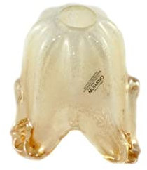 Vetro murano coppa ricambio E14 lampadari, applique, lumetto, lampada, art. lisa miele