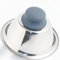 Kerafactum Burgerglocke Burger Glocke grau Cloche Abdeckhaube zum Grillen & Schmelzen von Cheeseburger Burgerhaube Haube für Hamburger Steaks bringt Käse zum Schmelzen Edelstahl Plancha Zubehör