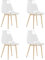 vidaXL 4X Esszimmerstuhl Küchenstuhl Essstuhl Lehnstuhl Wohnzimmerstuhl Stuhl Set Stühle Esszimmerstühle Küchenstühle Essstühle Transparent PET