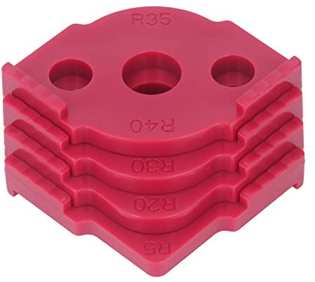 Eckpositionierer, 4-teilige Radius-Jig-Router-Vorlage für die Holzbearbeitung(rot)