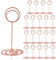 HomWanna Table Number Holders 20Pcs - 3.35 Inch Place Card Holder Table Number Stands for Wedding Party Graduation Reception Restaurant Home Centerpiece Decorations Office Memo Photo (Rose Gold)