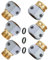 PLG Garden Hose Repair Connector, Bass Hose End Replacement with Zinc Clamp，6 Pcs