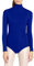 Lifup Damen Ballettanzug Langarm Body Gymnastikanzug Ballett Trikot Einteiler Bodysuit mit Rollkragen Königsblau 2XL