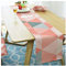 EHOMERY Tischwäsche Edel, Tischbandic Rosa Dreieck Tischläufer Polyester 30x160CM