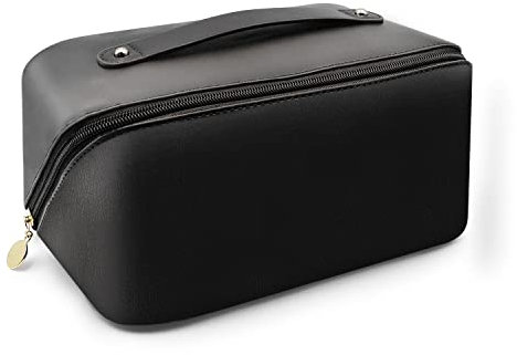 LURICO Schminktasche Reise, Makeup Tasche Damen, Makeup Bag mit fächern, Portable Reise Kosmetiktasche, Kulturtasche Kosmetikbeutel Kosmetiktasche