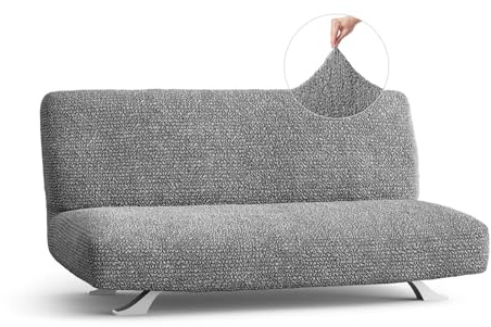 PAULATO - Sofabezug 3 Sitzer ohne Armlehnen aus einfarbiger Mikrofaser, kratzfestes Gewebe, maschinenwaschbar, WavyTech-Technologie, Made in Italy - Esche