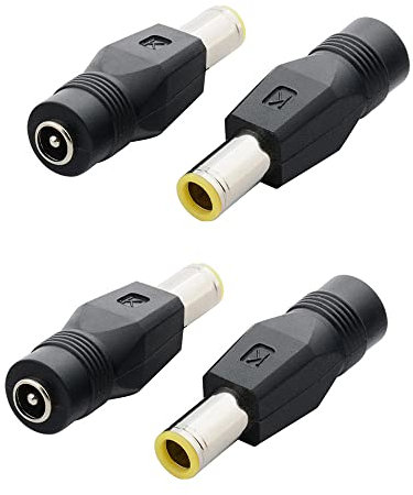 iHaospace 4 Stück DC 5.5 x 2.1mm auf DC 8mm Adapter für Jackery Explorer 160/240/500/1000 Power Station und Solar Panel