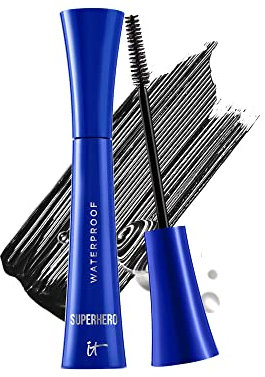 It Cosmetics Superhero Wasserfeste Mascara 9 ml - Volumenverstärkend & Längenerweiternd - Schwarz