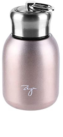 10.15oz/300ML Mini Thermal Mug Leak Proof Vacuum Flasks Travel Thermos Stainless Steel Drink Water Bottle Small Thermos Cups for Indoor and Outdoor (Rose Gold)