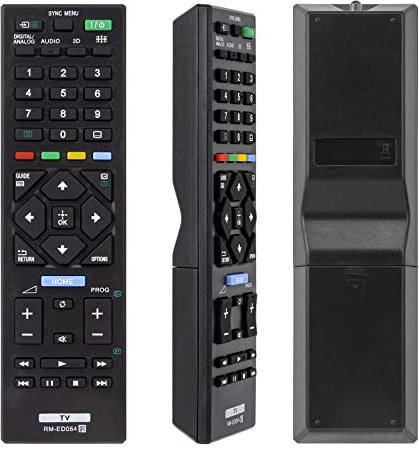Nuovo Telecomando RM-ED054 Sostituire per Sony Bravia LCD LED Smart TV, Compatibile con KDL-32R424A KDL-40R470A KDL-40R471A KDL-40R473A KDL-46R470A KDL-46R473A - Nessuna Impostazione Richiesta