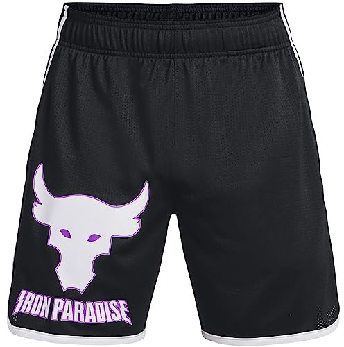Under Armour Men's Project Rock Disrupt Mesh Shorts, Black (as1, Alpha, l, Regular, Regular)
