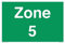 Zone 5 Schild – 300 x 200 mm – A4L