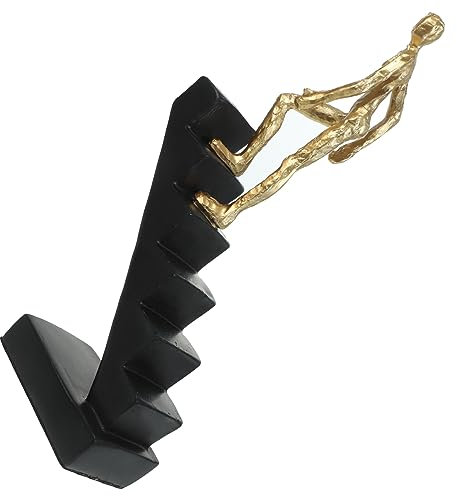 HOMSFOU Desktop-Ornament Abstrakte Denkerskulptur Abstrakte Figur Aus Harz Personenstatuen Modernes Personendekor Harzfigurendekoration Charakterfiguren Leichter Luxus Kunstharz Kette