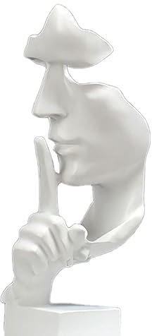 Tissting Denker Statue, Moderne Abstrakte Kunst Skulptur aus Harz, 27 cm * 10 cm, Dekorativ für Wohnzimmer, Büro, Schlafzimmer