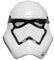 Rubies Star Wars 7 Stormtrooper Halbmaske - Einheitsgröße für Kinder - Kostüm-Accessoire