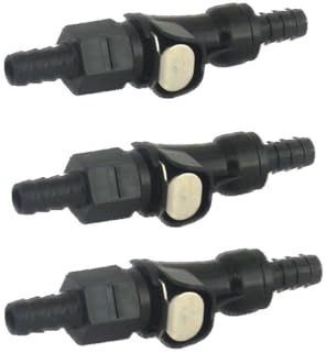 3x Benzinschlauch Schnelltrennkupplung 8mm – Universal Kraftstoffleitung Verbinder passend für Mofa, Roller, Scooter & Motorrad