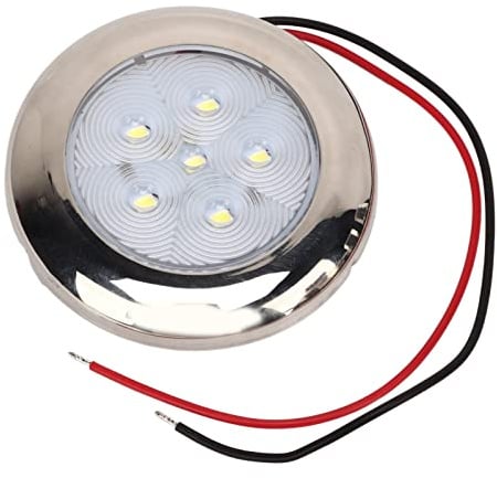 KIMISS Plafoniera LED per IP65, Impermeabile, 12 V, Illuminazione Bianca, per Barche, Roulotte, Camion, Ideale per la Luce di Cortesia Marina e per la Console della