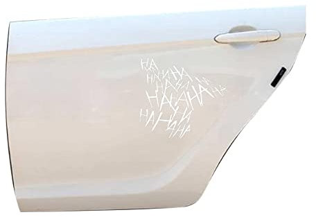 Acunny 2 Hahahahaha Auto Aufkleber Sticker Groß Schrift Hahaha Autoaufkleber Tuningaufkleber Hochleistungsfolie Grafik Schriftzug Hahaha Groß Aufkleber Sticker