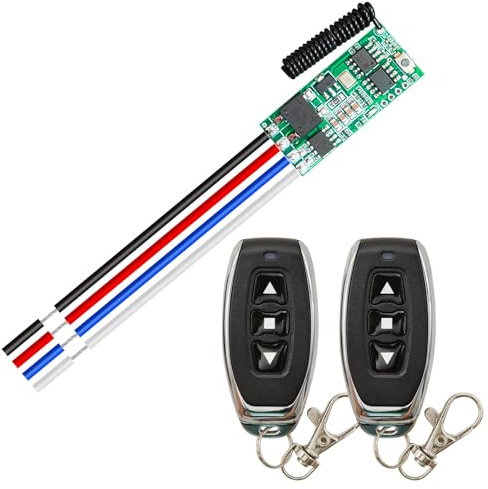 DieseRC Mini Drahtloser motorsteuerung DC 5V~24V Motor Fernbedienungsschalter, Funksteuerung Motor vorwärts und rückwärts bewegen für Motor Elektroschloss DIY Wissenschaft