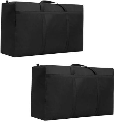 MeYuxg 2 Stück 180L Aufbewahrungstasche, Umzugstaschen, 6000D Oxford-Stoff Storage Bag, Wasserdicht Reisetasche xxl, Große Einkaufstasche, Geeignet zum Aufbewahren, Einkaufen, Umziehen und Reisen